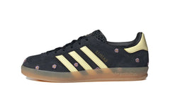 Adidas Gazelle Indoor Core Black Almost Yellow Floral (W)