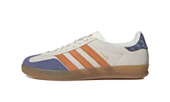 Adidas Gazelle Indoor Cream White Blue Orange