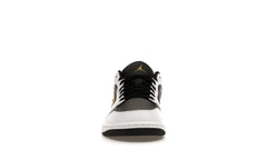 Jordan 1 Low White Black Metallic Gold Swoosh