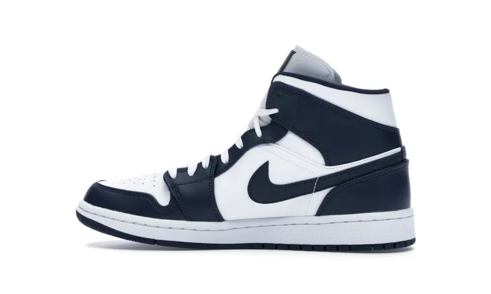 Jordan 1 Mid White Metallic Gold Obsidian